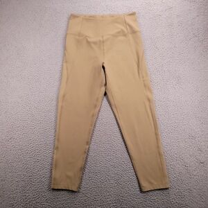 GIRLFRIEND COLLECTIVE Size LARGE Sand Tan 7/8 Activewear Leggings
